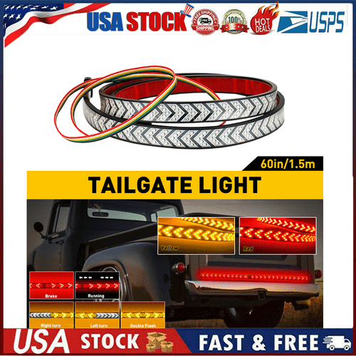 For Chevrolet Silverado 1500 60" Car Tailgate LED Light Strip Bar Brake Turn - Picture 16 of 16