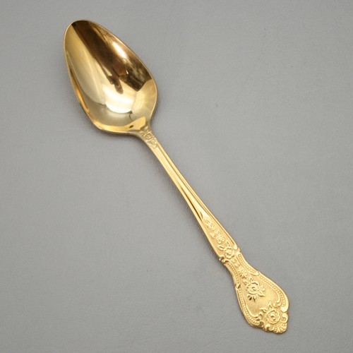 Rogers 6er Set Tafellöffel Stanley Roberts Royalty Elektroplate Gold Besteck - Bild 3 von 7