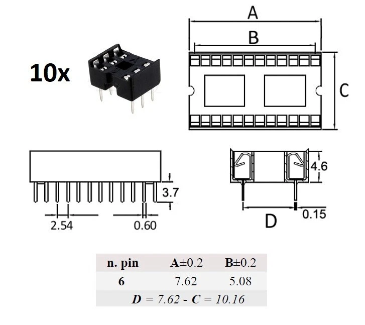 ZOCCOLO NOVAL DA Telaio Con Schermo In Alluminio Per Valvole ECC82 - Foto 6