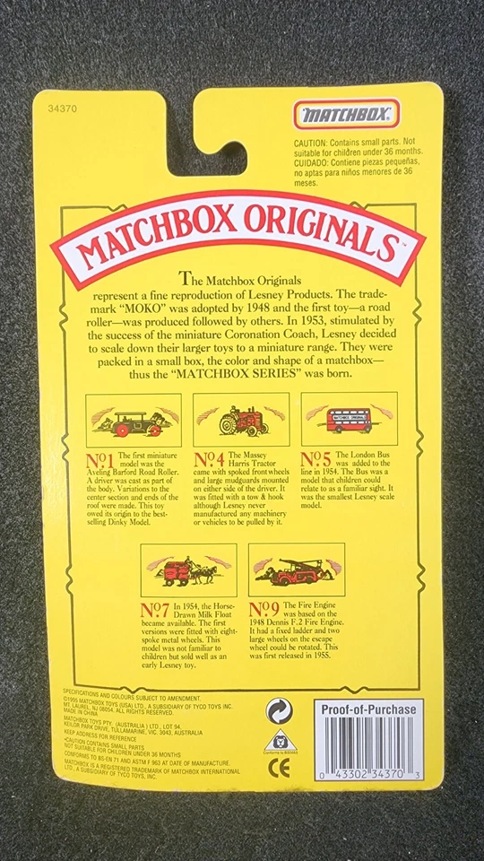 Matchbox Originals Authentic Recreations No. 9 1948 Dennis F.2 Fire Engine - Image 2 of 2