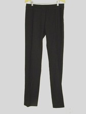 PRADA Vintage Black Wool Blend Womens Wide Leg Trousers Pants SZ 44