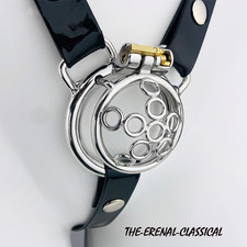 Stainless Steel Metal Sissy Chastity Cage Belt Locks Rings Chastity Device