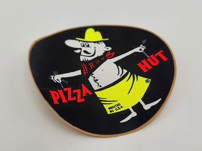 1970’s PIZZA HUT PETE ピザハット ピート ビンテージ Vintage 1960s 1970s Pizza Hut Advertising Sticker Pizza Pete USA