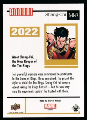 MARVEL - MI-8 MI-8 SHANG-CHI 2022-23 2023 Upper Deck Marvel Annual SUPER