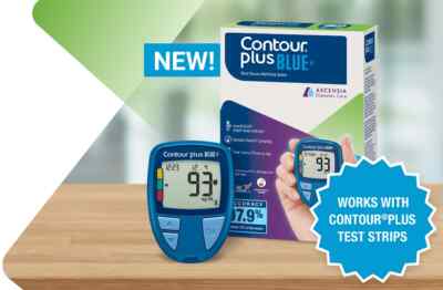 Contour Plus Blood Glucose Monitoring System Glucometer