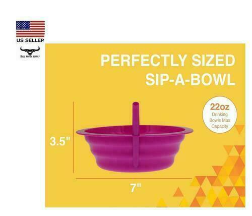 Pink Cereal Sip-a-Bowl 22 oz. - BPA-Free Plastic - Dishwasher Safe - Picture 2 of 4