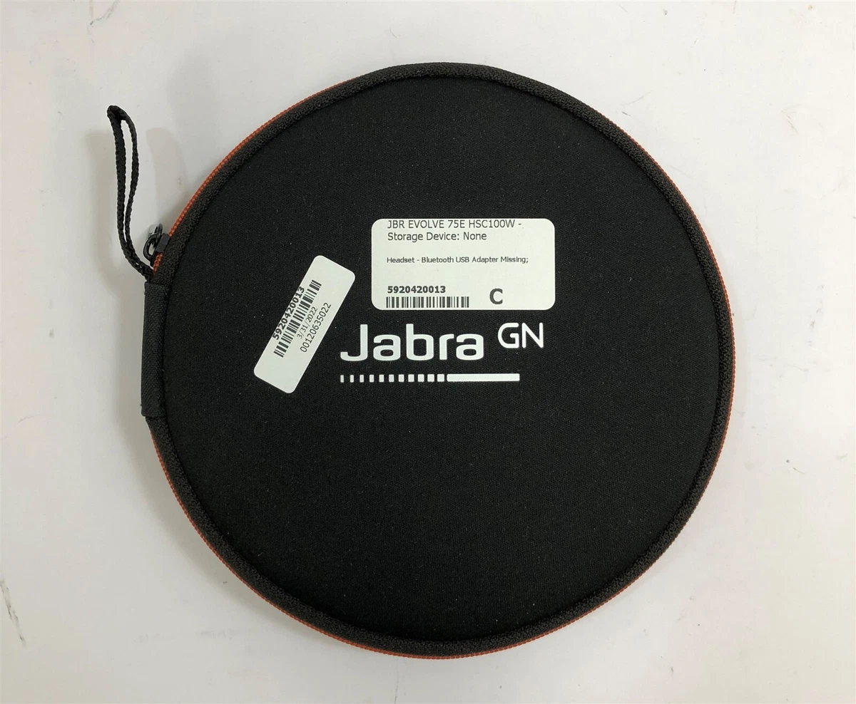 Jabra Evolve 75e HSC100W Bluetooth Headset with Case eBay