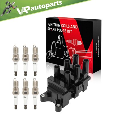 For 01 02 03 04 05 06 07 Ford Taurus 3.0L V6 Ignition Coil & Spark Plug
