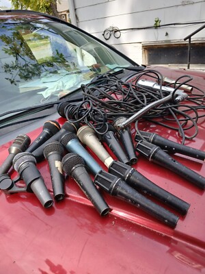 Shure?AT/ EV MICROPHONE LOT-some are great, some need work, free freight in U.S.