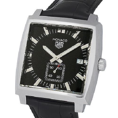 TAG HEUER Monaco WAW131A.FC6177 Polished Wristwatch w/box Men's Silver Black | eBay