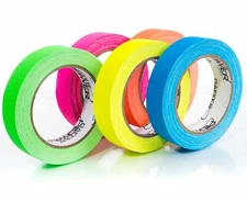 Gaffer Tape Multi Color Fluorescent 5-Pack  - 1" X 20 Yards Each - MADE IN USA