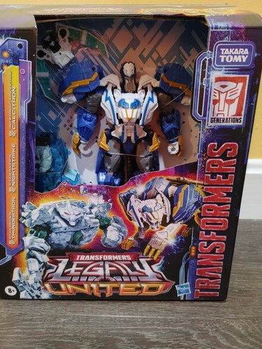 Transformers Legacy United 3 Pack. Thundertron, Nightstrike & Calcitron. New