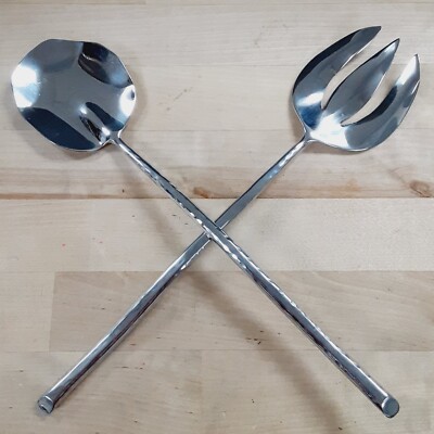 Michael Aram LOTUS STEM ~ Stainless Steel 13'' Serving Set ~ CAN''T FIND ANYWHERE!
