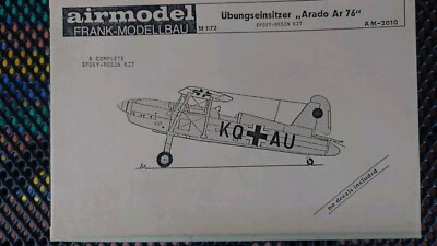 1:72 Airmodel Products Arado Ar 76 Resin NEUWERTIG