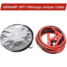 30ft Auto Jumper Cables 20 Gauge 5000amp Automotive Booster Cables For Car Van