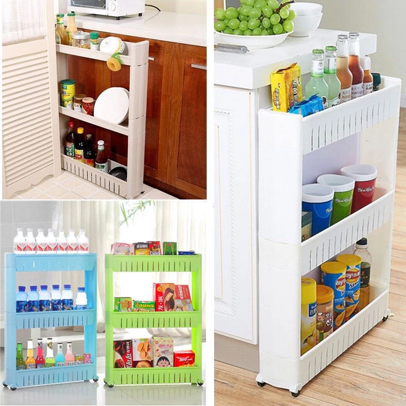 Kitchen Details 3 Tier Can Storage Organizer Rack