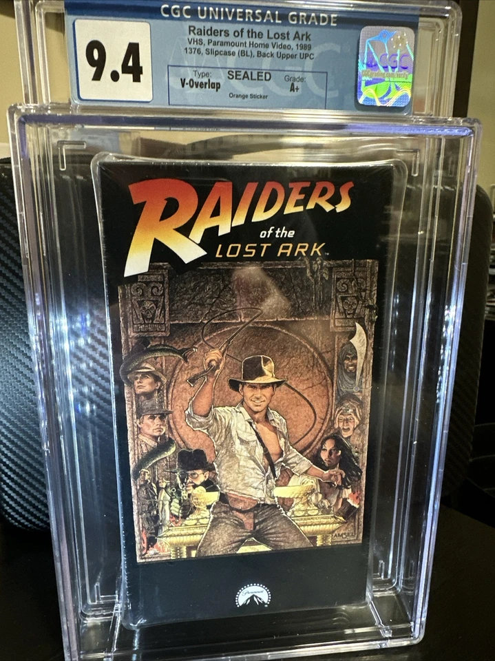 1989 Raiders Of The Lost Ark VHS CGC 9.4 Sealed A+ 📼 💎 Indiana Jones 🔥🐍 - Image 2 of 4