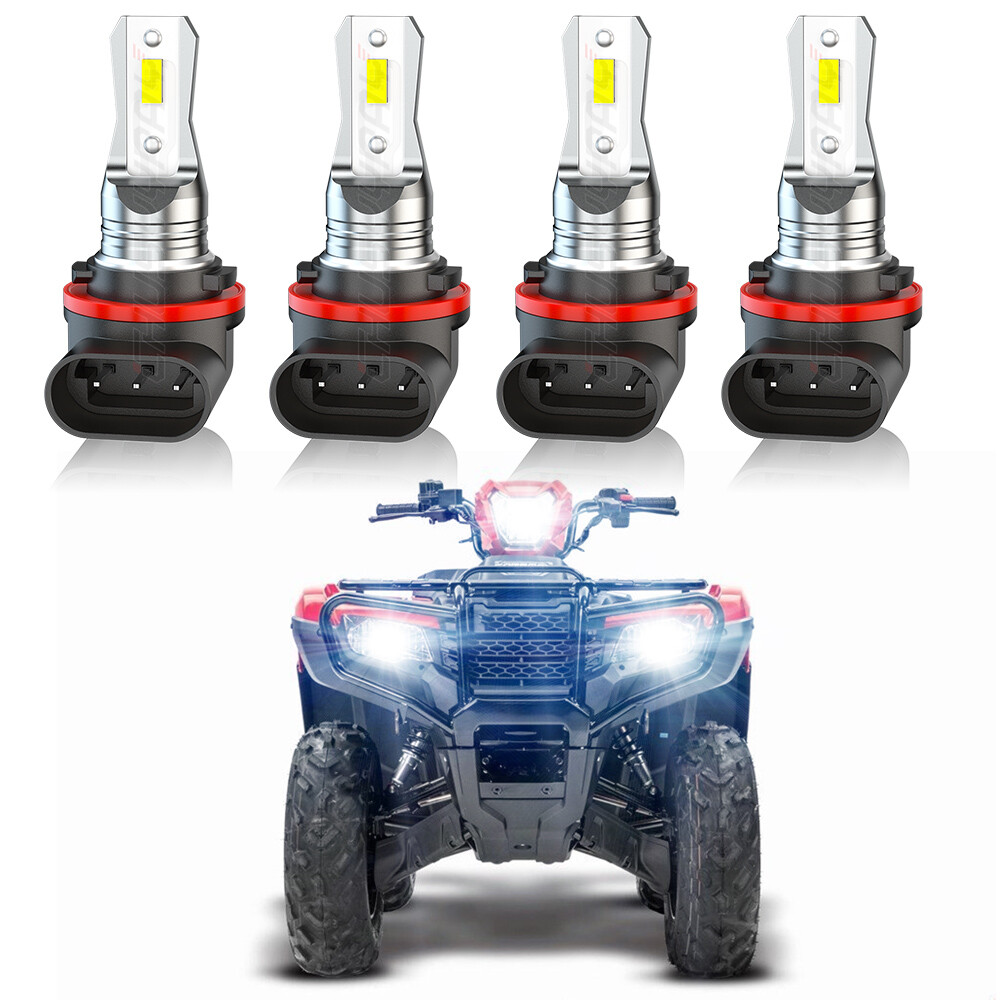 LED Headlight Bulbs For Honda Rancher TRX420/TRX500 (2011-2022) – Hi/Low Beam