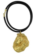 Collie Rough, Long-Haired Collie - Dog necklace, gold-plated pendant for dog fan