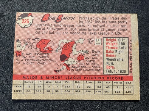 1958 TOPPS BASEBALL CARDS 140-259 PICK CARDS YOU WANT - Picture 291 of 403