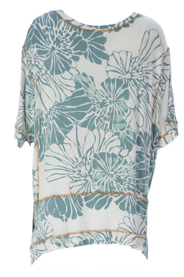 Miraclebody by Miraclesuit Mujer Pátina Verde Twila Estampado con Costuras Top - Imagen 2 de 3