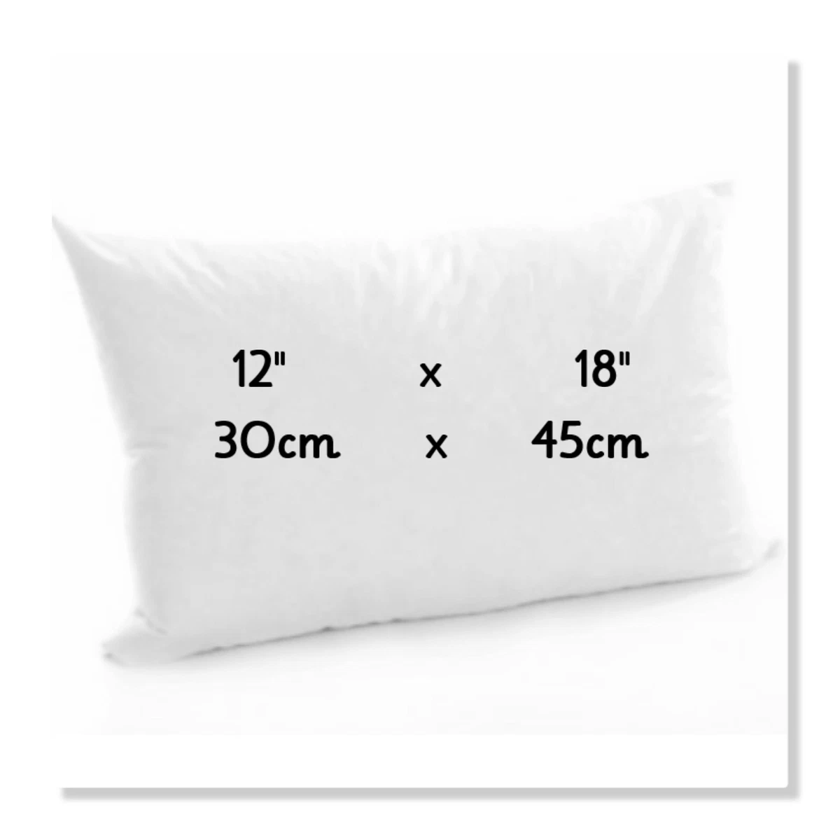 Cushion Pads Oblong Rectangular Hollowfibre Insert Fillers