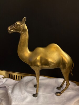 Solid Brass Camel 12 inches high, 9 inches wide camel