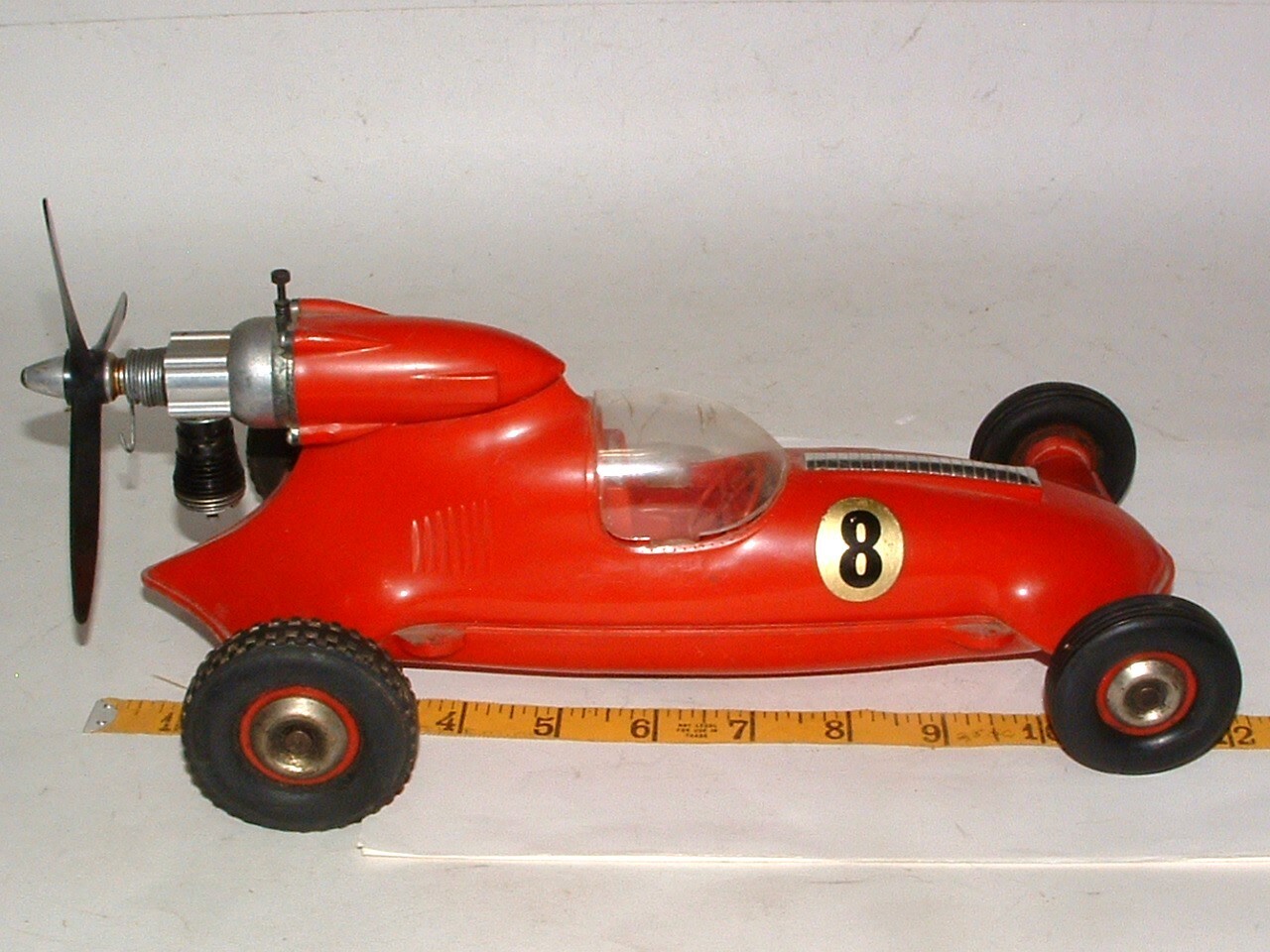 * COX THIMBLEDROME PROPROD RED TETHER RACER PLASTIC CHASSIS GOOD