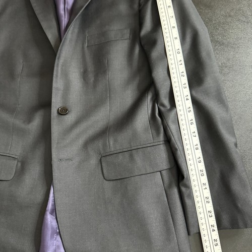 Indochino Men’s 40S Solid Gray Suit Jacket 100% Wool - Picture 7 of 14