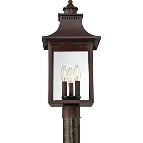Quoizel CCR9010CU 3-Light Chancellor Outdoor Lantern in Copper Bronze - Picture 8 of 9