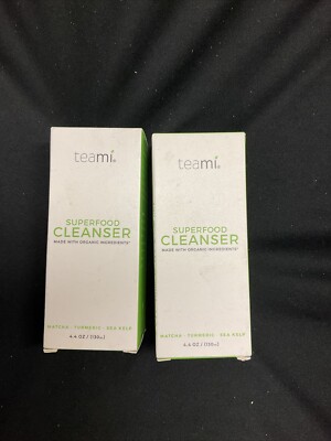 2 Pack Teami Superfood Cleanser - Matcha - Turmeric - Sea Kelp - 4 oz Each