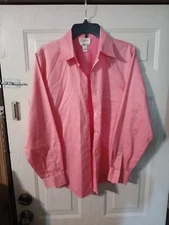 Talbots Womens Shirt Button Front Pink Stretch Size 12