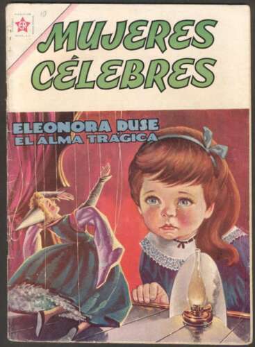 Mujeres Celebres #10 Eleonora Duse Comic Spanish Mexican Novaro 1962 - Afbeelding 1 van 1
