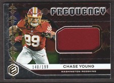 2020 Panini Elements Football Card Frequency JERSEY #FR-15 Chase Young 140/199