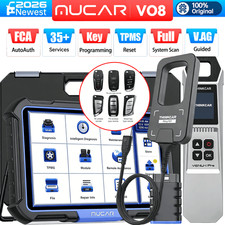MUCAR VO8 IMMO Programmer W/6 Remotes Bidirectional Scanner TPMS Sensor Relearn