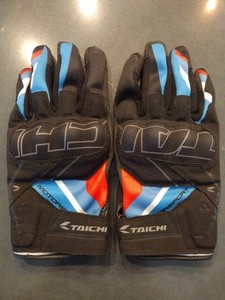 RS Taichi STROKE AIR GLOVE TRICOLOR RST455 Size Large Motorcycle Street Racing