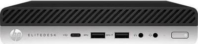 HP EliteDesk 800 G4 Mini PC 8GB RAM 256GB SSD Core i5-8500T W10 Pro Black