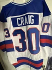 Jim Craig USA Hockey Olympics Custom Autographed Jersey JSA Witnessed COA