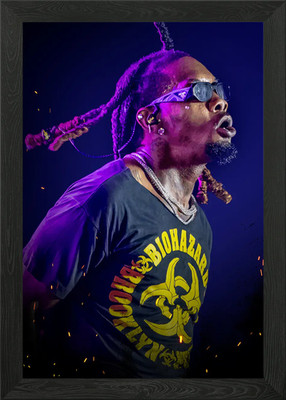 Offset on Stage Framed Wall Art Poster Canvas Print Picture