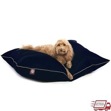 Machine Washable Dog Bed Hypoallergenic Durable Poly Cotton High Loft Fill New