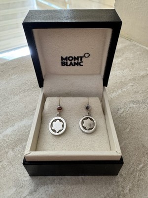 Montblanc Star Earrings Sterling Silver 925 - Authentic Luxury Jewelry