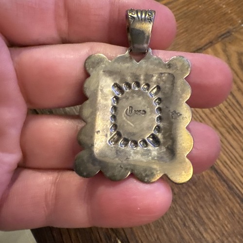 Ciondolo vintage Carolyn Pollack argento sterling 925 corallo ostrica spinoso - Foto 4 di 5
