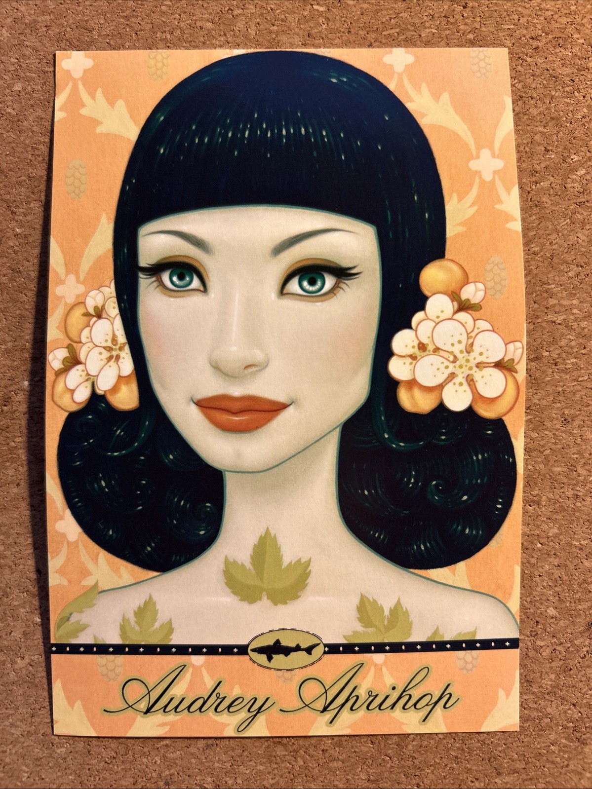 Dogfish Head Beer Pairings Audrey Aprihop Postcard-Size Print Tara McPherson