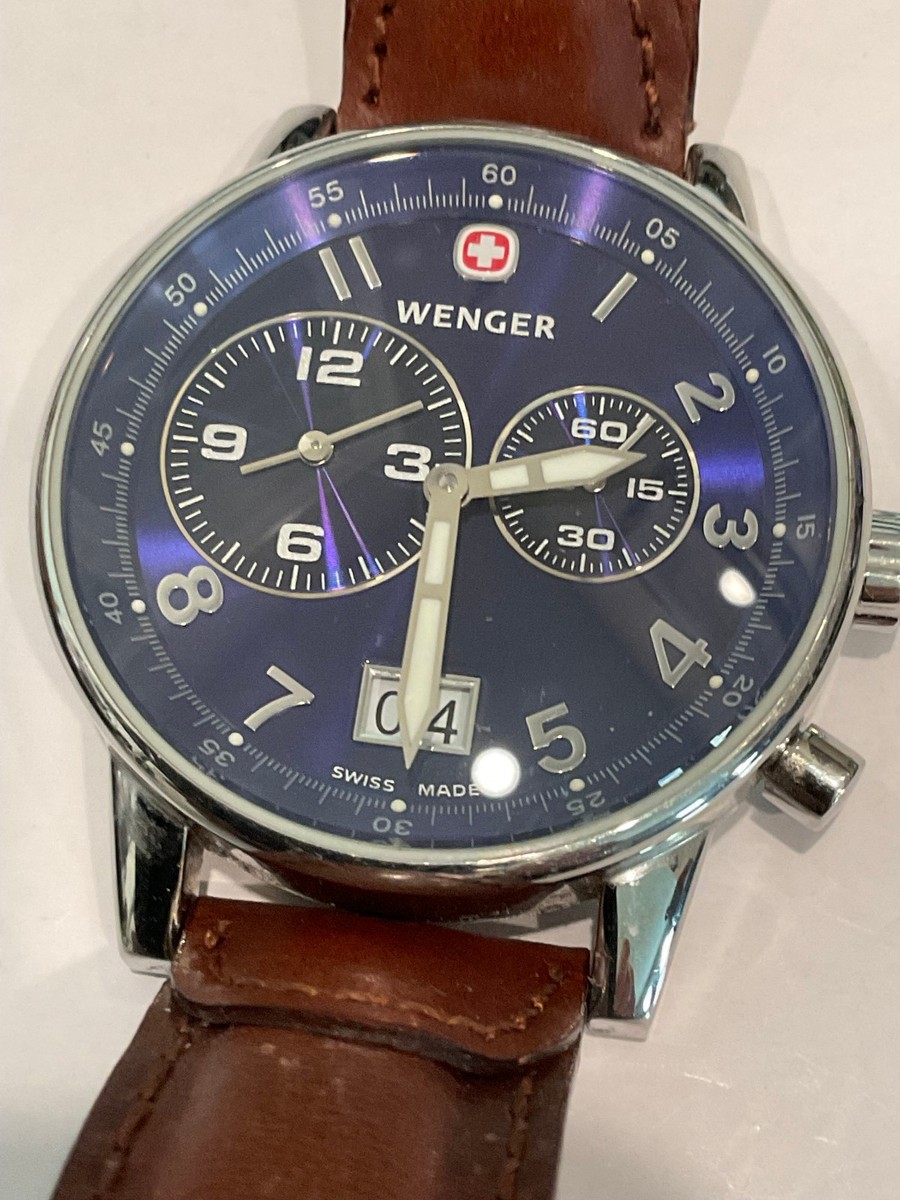 WENGER SWISS ARMY Commando Dual Time 2-Eye Model #74718 Swiss Made