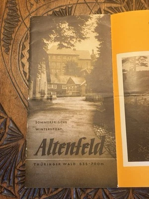 📒Prospekt 70er DDR Sommerfrische Wintersport Altenfeld Thüringer Wald 10(60)x20 - Bild 1 von 4