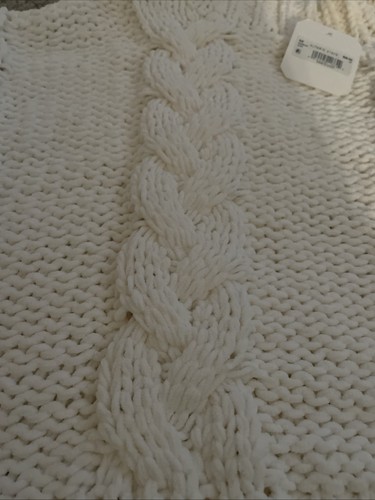 Altar’d State Crop Chunky Knit Seater Size XS Women’s Off White Long Sleeve NWT - Picture 5 of 6