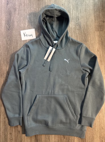 PUMA Essentials Hoodie Mens Grey Casual Athletic Outerwear