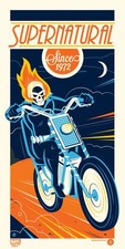 SUPERNATURAL GHOST RIDER Print By Dave Perillo GMA #96/225 Vintage Poster Mondo