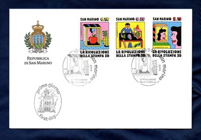 SAN MARINO 2015 THE REVOLUTION OF THE PRESS ON F.D.C.
