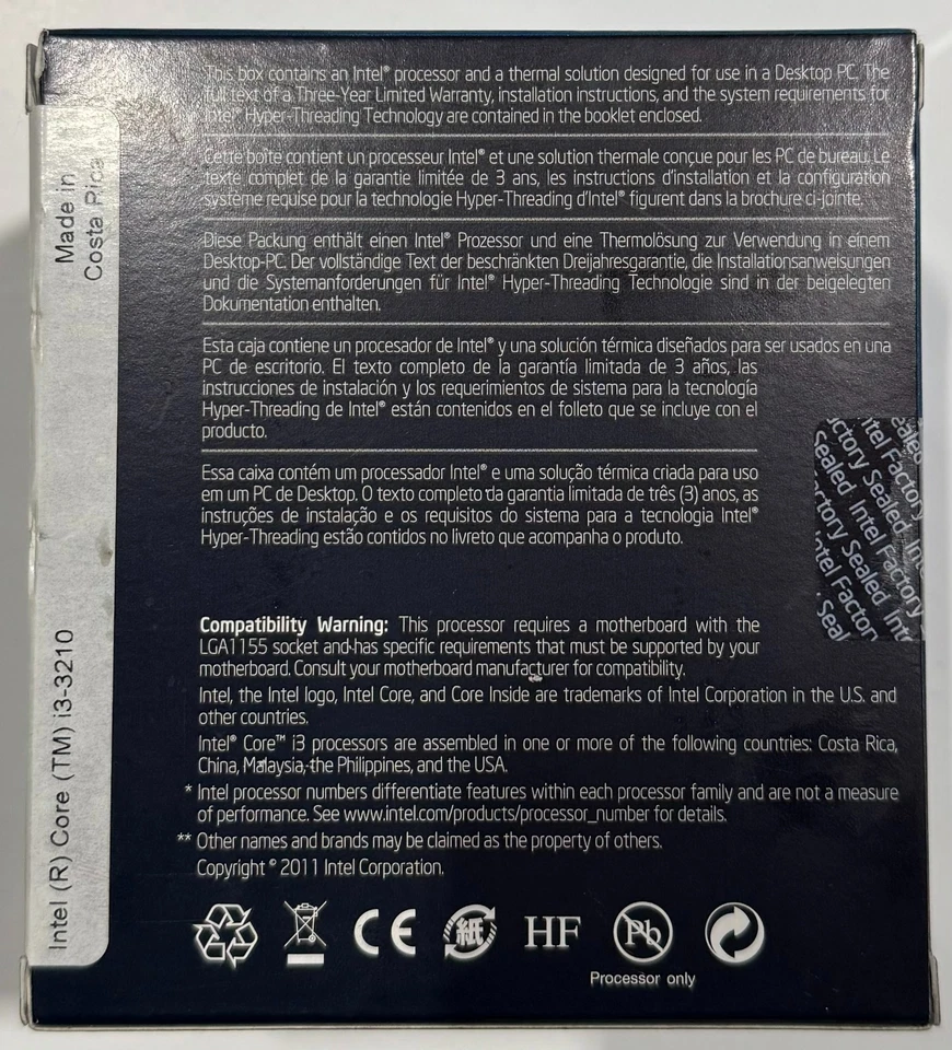 Intel BX80637I33210 SR0YY Core i3-3210 Processor 3M Cache, 3.20 GHz NEW - Image 2 of 4
